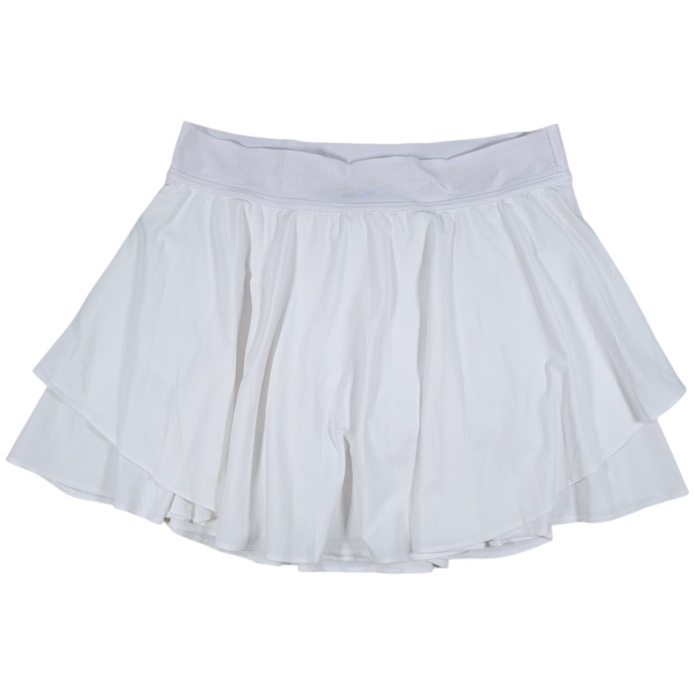 Lululemon Court Rival High Rise Skirt Tall Women 10 White Tennis Athletic Skort